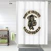 Сыны Анархии Samcro Занавеска для душа с виски, Полиэстер, Водонепроницаемая, для ванной комнаты, с крючками