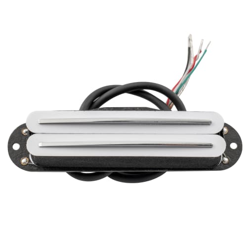 Artec SBA73 Alnico 5 Hot Rails Single-Size Humbucker Guitar Pickups for 12K Strat Electric Guitars (Neck/Middle/Bridge), White