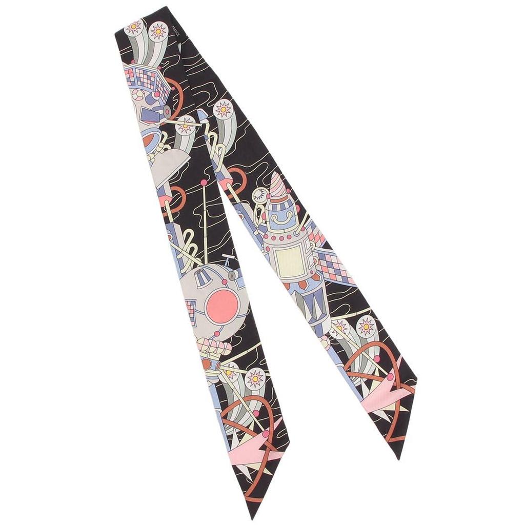 Scarf Bandana Twilly Multicolor Black H063707 S 03 [Hermes] Women's [Item]