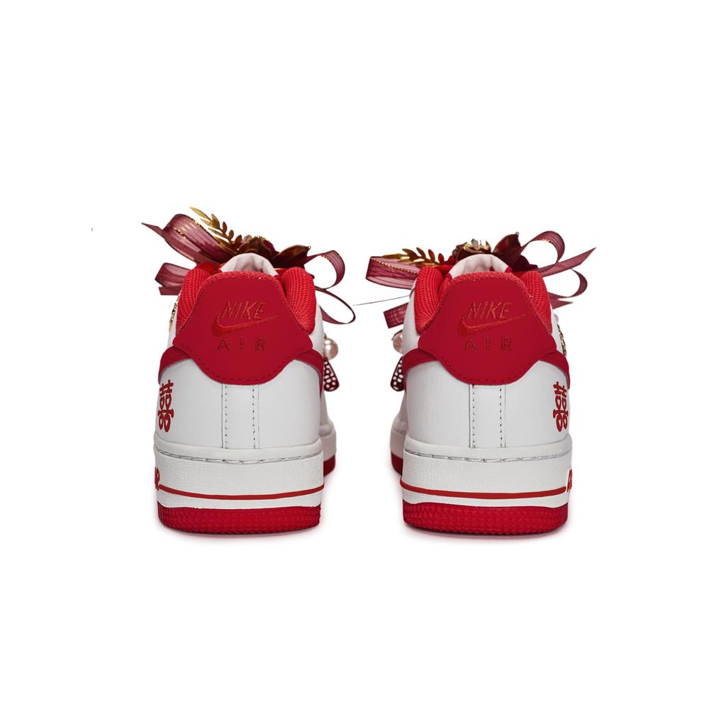 Nike Air Force 1 811 Manufacturing, Tangshe United Hearts Low top Skateboard Shoes Unisex Red White Gold HV5165-121(Team80-)