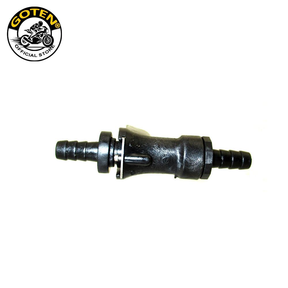 Goten Fuel Gas Line Quick Connect Disconnect 5/16" Motorcycle Atv Single Shut Off Fuel Filters5