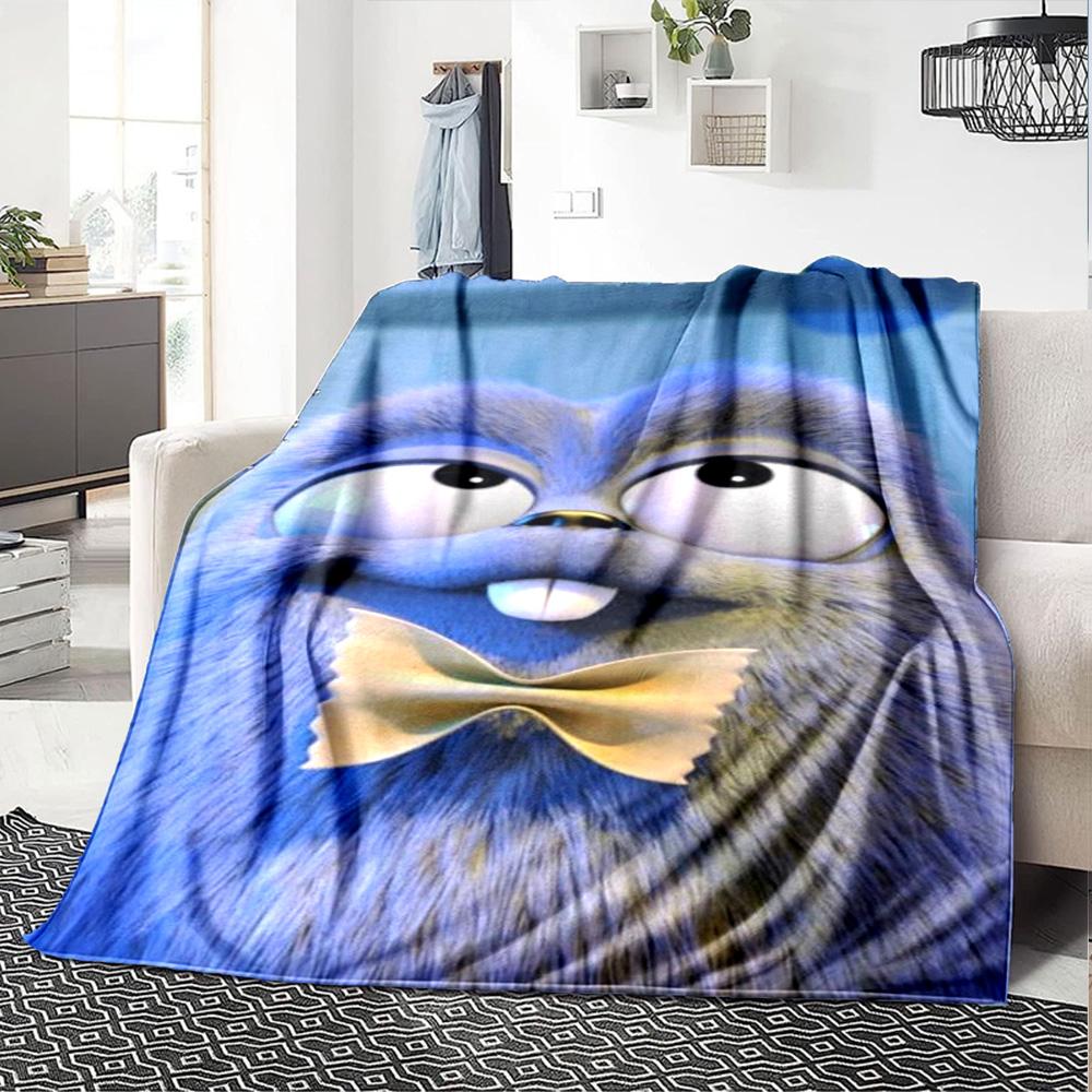 Grizzy & Lemmings Blanket Soft Warm Cozy Suitable for Couch Bed Chair Four Seasons Universal Stylish Decor Suitable for Gifting Relatives and Friends