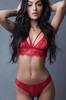 Комплект из бюстгальтера и трусиков красный