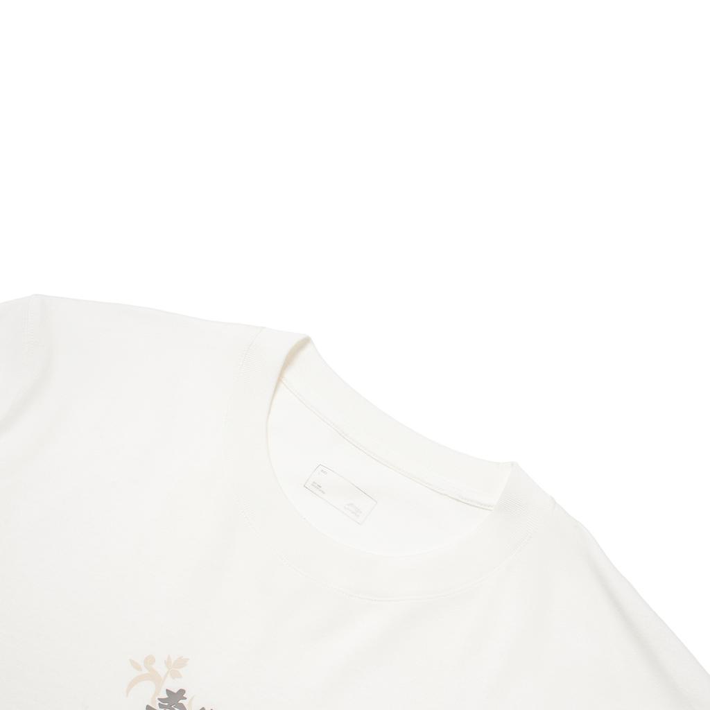 Футболка с коротким рукавом и круглым вырезом Li Ning Chinese Culture Series, мужские футболки, цвет не совсем белый AHSU321-1