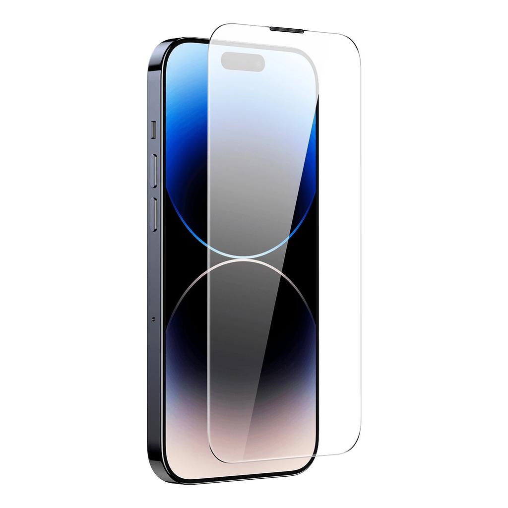 Baseus Full Screen Tempered Glass For Iphone 14 Pro Max With 0.4Mm Speaker Cover + Mounting Kit