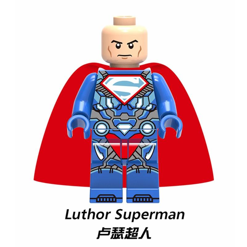 Минифигурки DC Super Heroes Бэтмен Супермен Аквамен Чудо-Женщина Лига Справедливости Строительные Блоки Игрушки