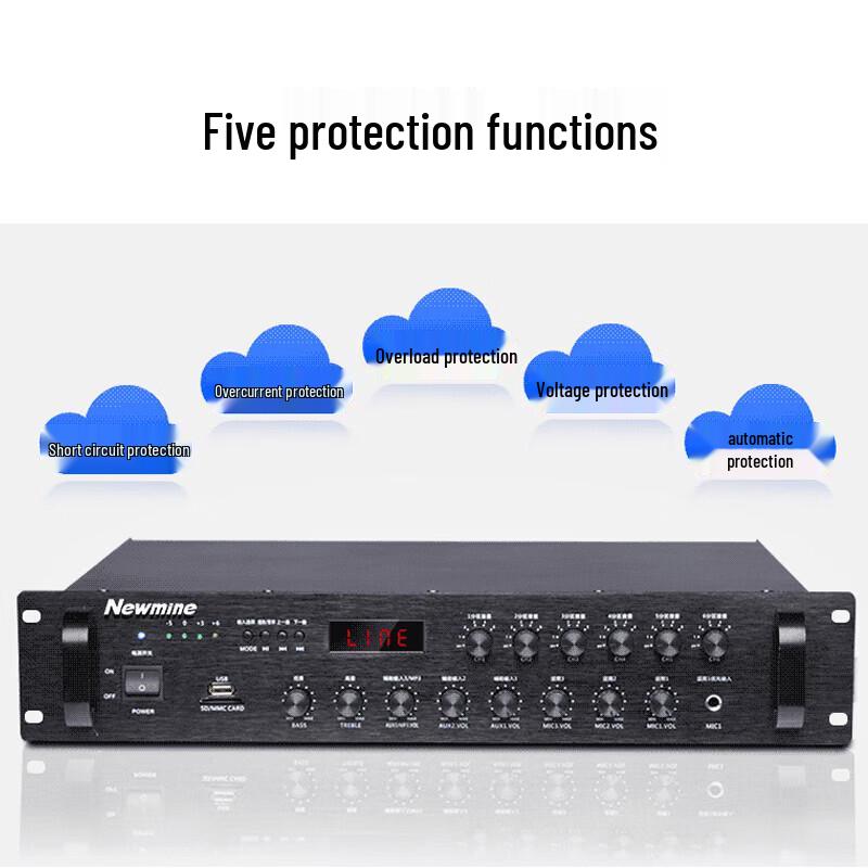 Newmine L-1100 Профессиональный Bluetooth-усилитель для публичного вещания 500 Вт (Китайская версия)