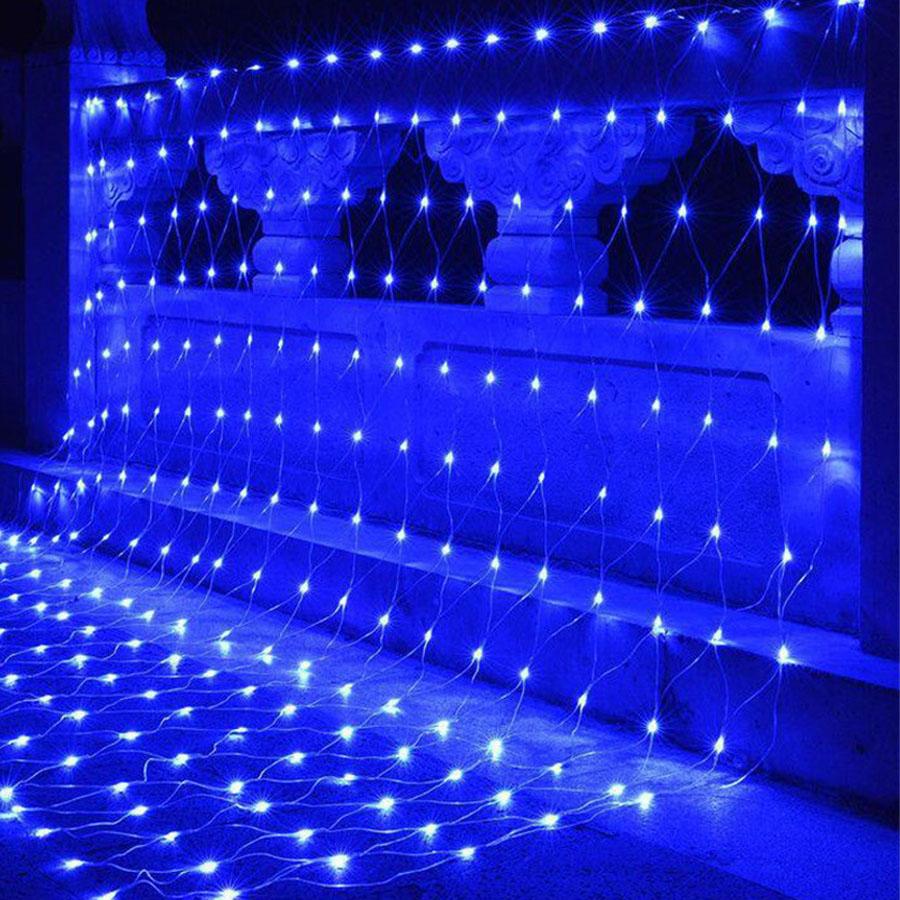 Светодиодная сетка Thrisdar 2*2 м 3*2 м 6*4 м Рождественская гирлянда из сетки для деревьев, кустов, заборов, стен, декор для вечеринки