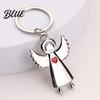 Металлический Брелок Ангел Брелок для Женщин Мужчин Сердце Любви Цинк Сумки Декоративные Аксессуары Сплав Автомобильный Кольцо Держатель Брелока