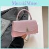 Letter Fashionable V Decoration With Glossy Material Women Chain Crossbody Bag