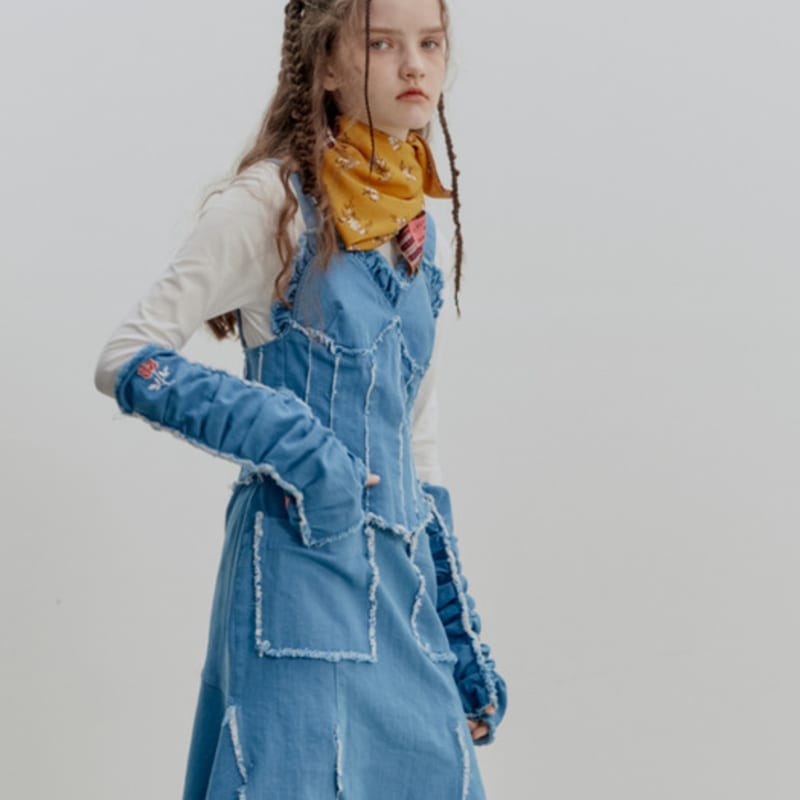 КВАДРАТНЫЙ ШАРФ FAKEMAMA VINTAGE В КЛЕТКУ_ЖЕЛТЫЙ