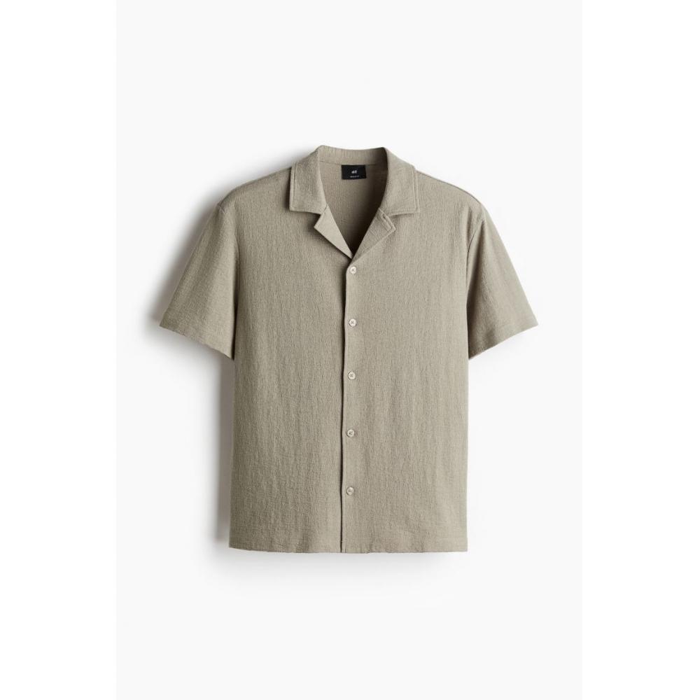 Футболка HM Jersey caMp Regular Fit цвета хаки зеленый