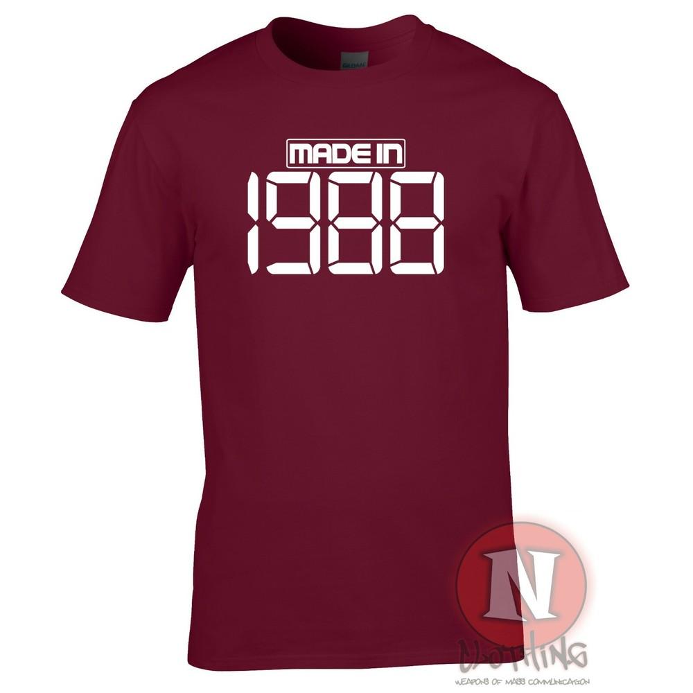 Made In 1988 TShirt Birthday Party Celebration Fancy Dress Teeshirt