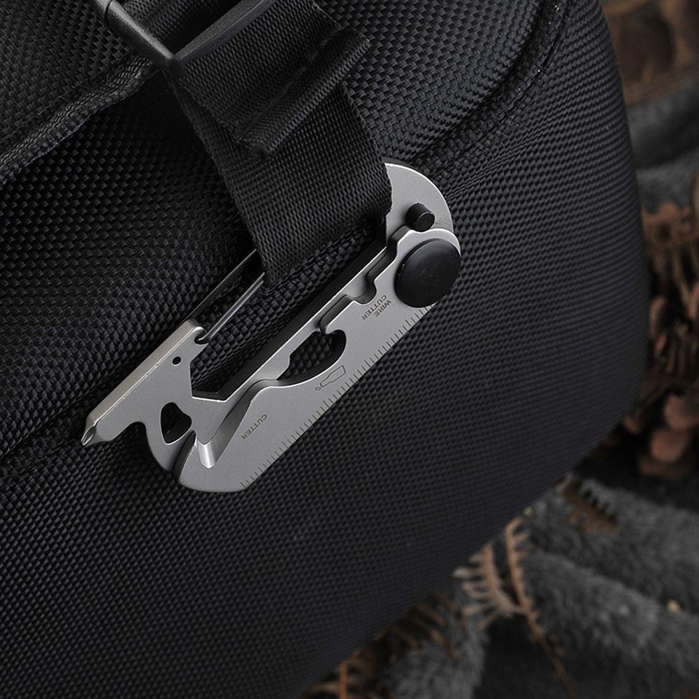 Climbing Gadget Climbing Multi Pocket Tool Wrench Key Ring Bottle Opener Outdoor Keychain Carabiner