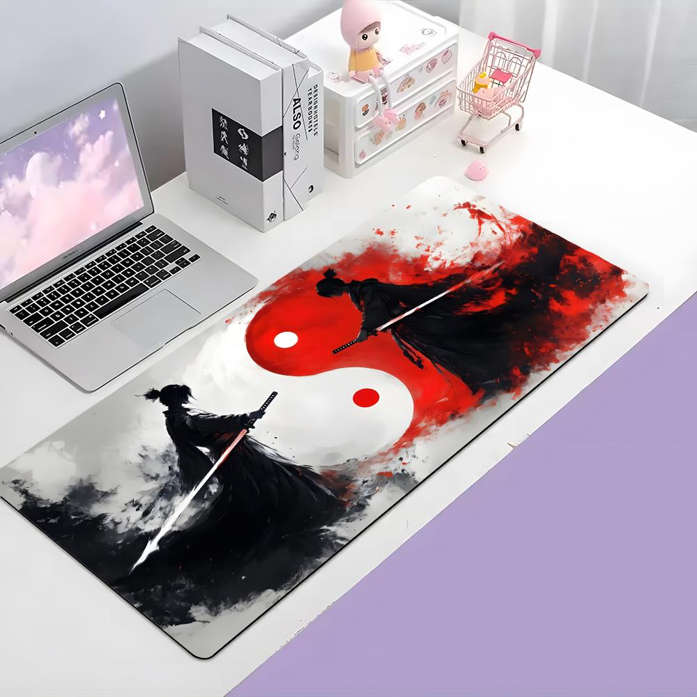 Character Brave Ssamurai Warrior Mouse Pad Large Gaming Mousepad With Thick Stitched Edge Nonslip Desk Mat