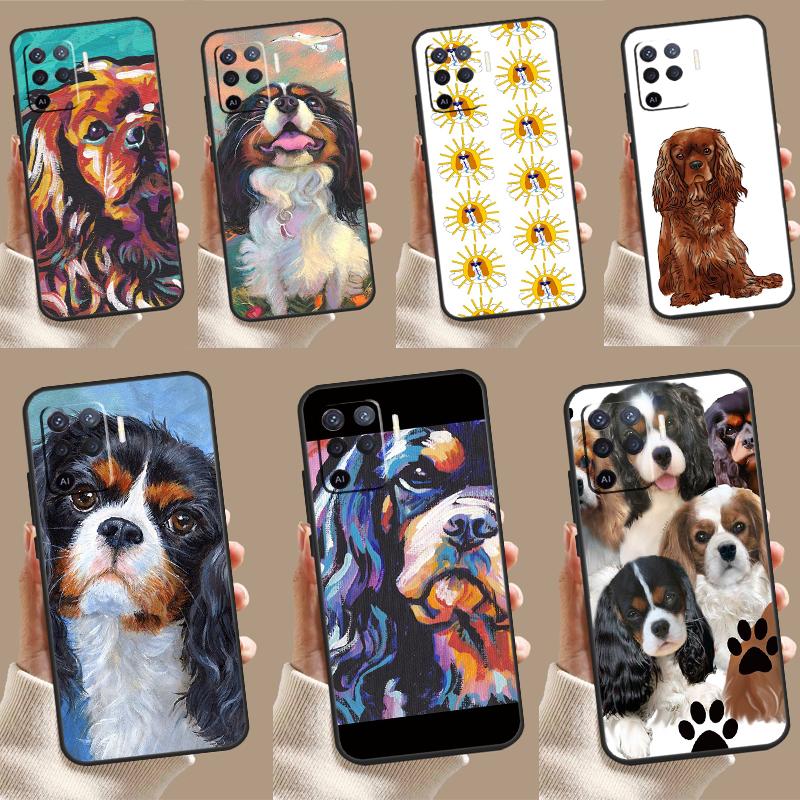 Cavalier King Charles Spaniel For OPPO A78 A98 A58 A54 A74 A94 A76 A96 A5 A9 A52 A72 A77 A79 A53S A57S A15 A16 A17 Case