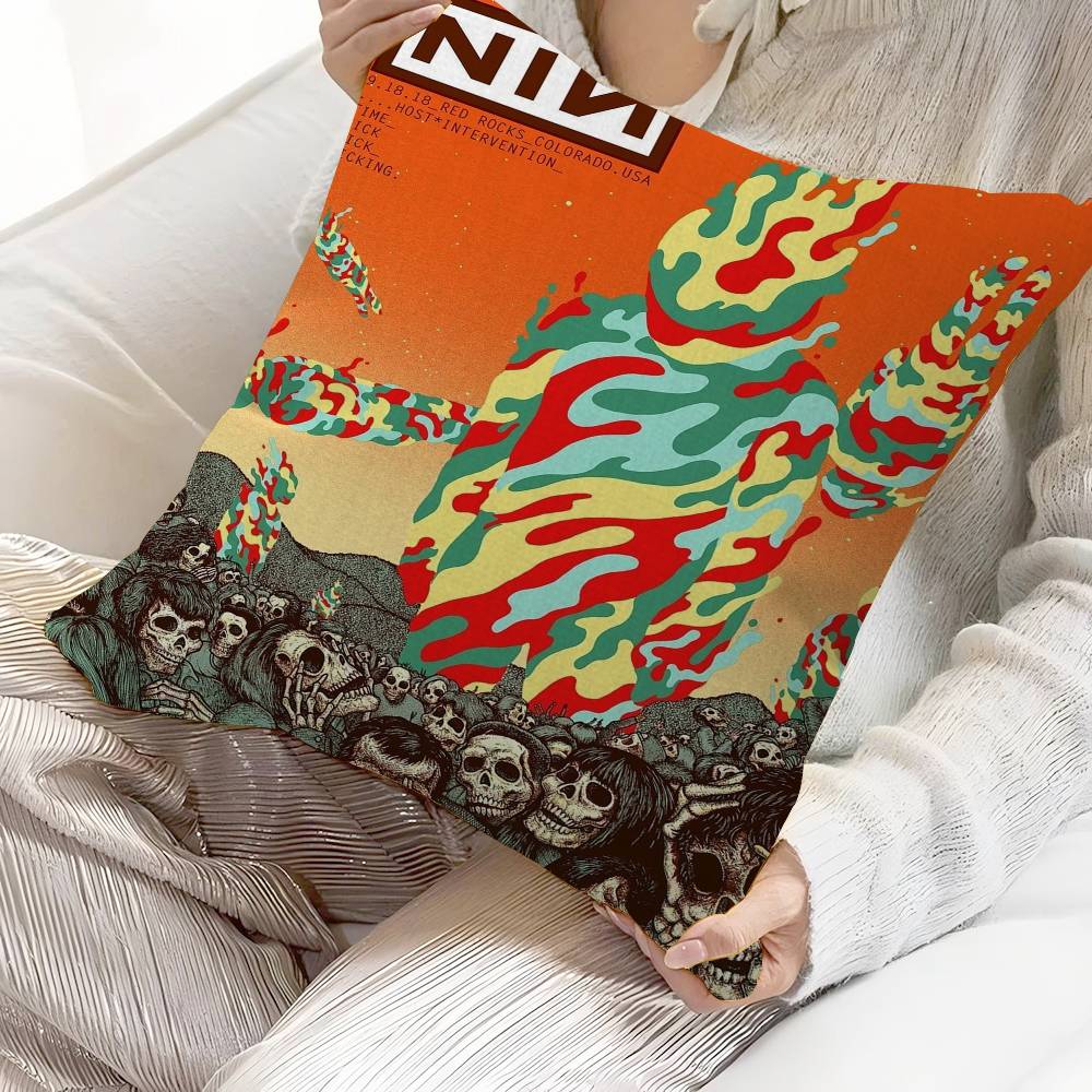 Nine I-Inch N-Nails Pillow Cover Design Cushion Cover Decor Holiday Decorati