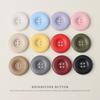 Big Round Edge Resin Color Paint Button Coat Trench Coat Suit Jacket Buttons Shirt Cardigan Four-Eye Buttons