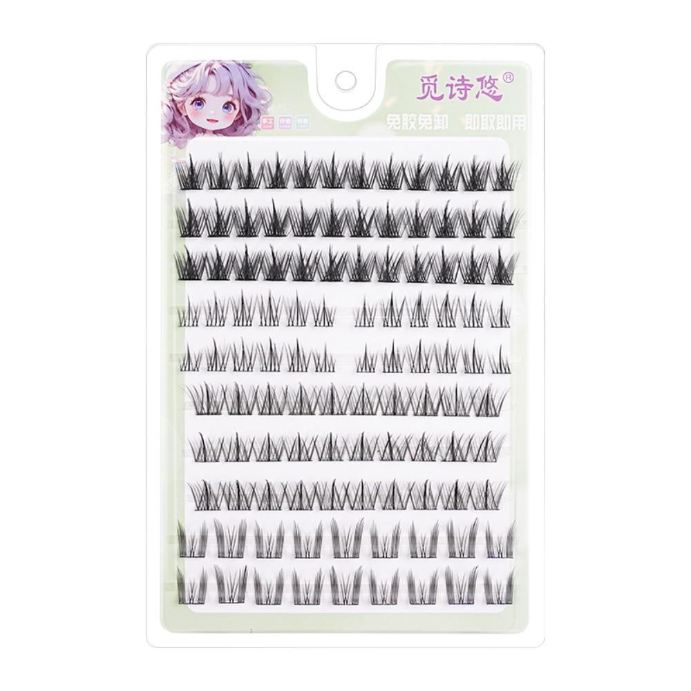 5D Самоклеящиеся Накладные Ресницы Мягкие Сегментированные Пучки Ресниц Без Клея Накладные Ресницы Макияж