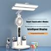 Multifunction Table Lamp LED Folding With Fan Calendar Clock USB Rechargeable Desk Light 3 Color Reading Lamp