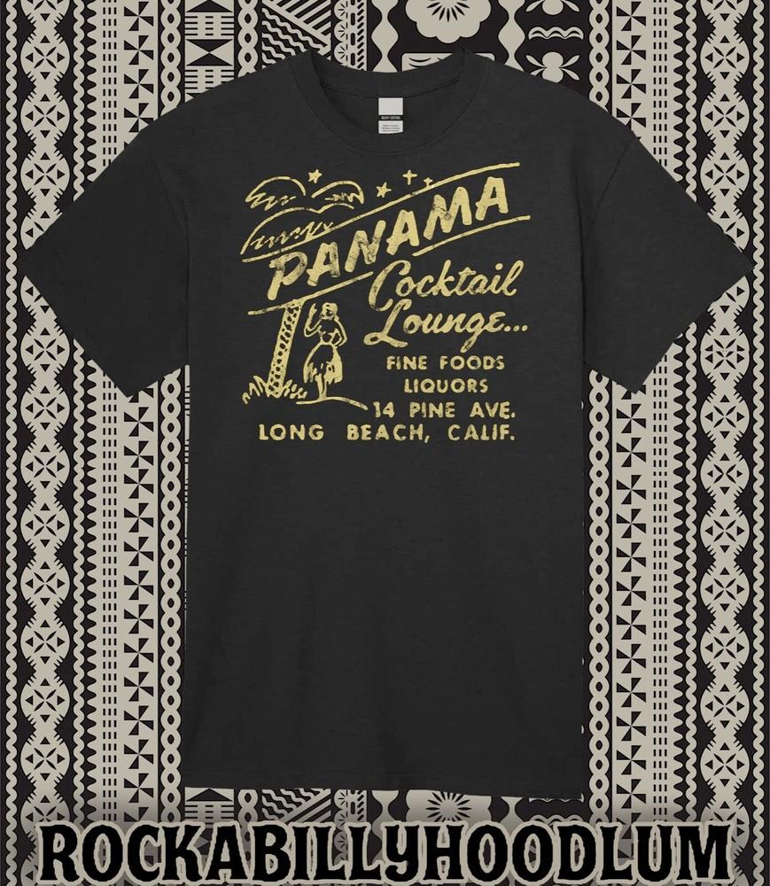 Retro Tiki T Shirt 100% Cotton Bar Mug Restaurant The Panama Cocktail Lounge
