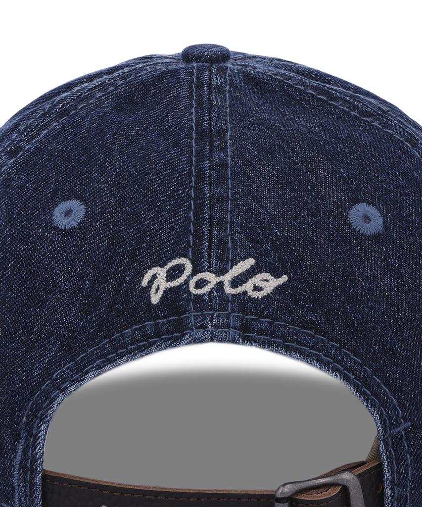 POLO RALPH LAUREN Джинсовая кепка-бейсболка с логотипом Ralph - Темно-синяя
