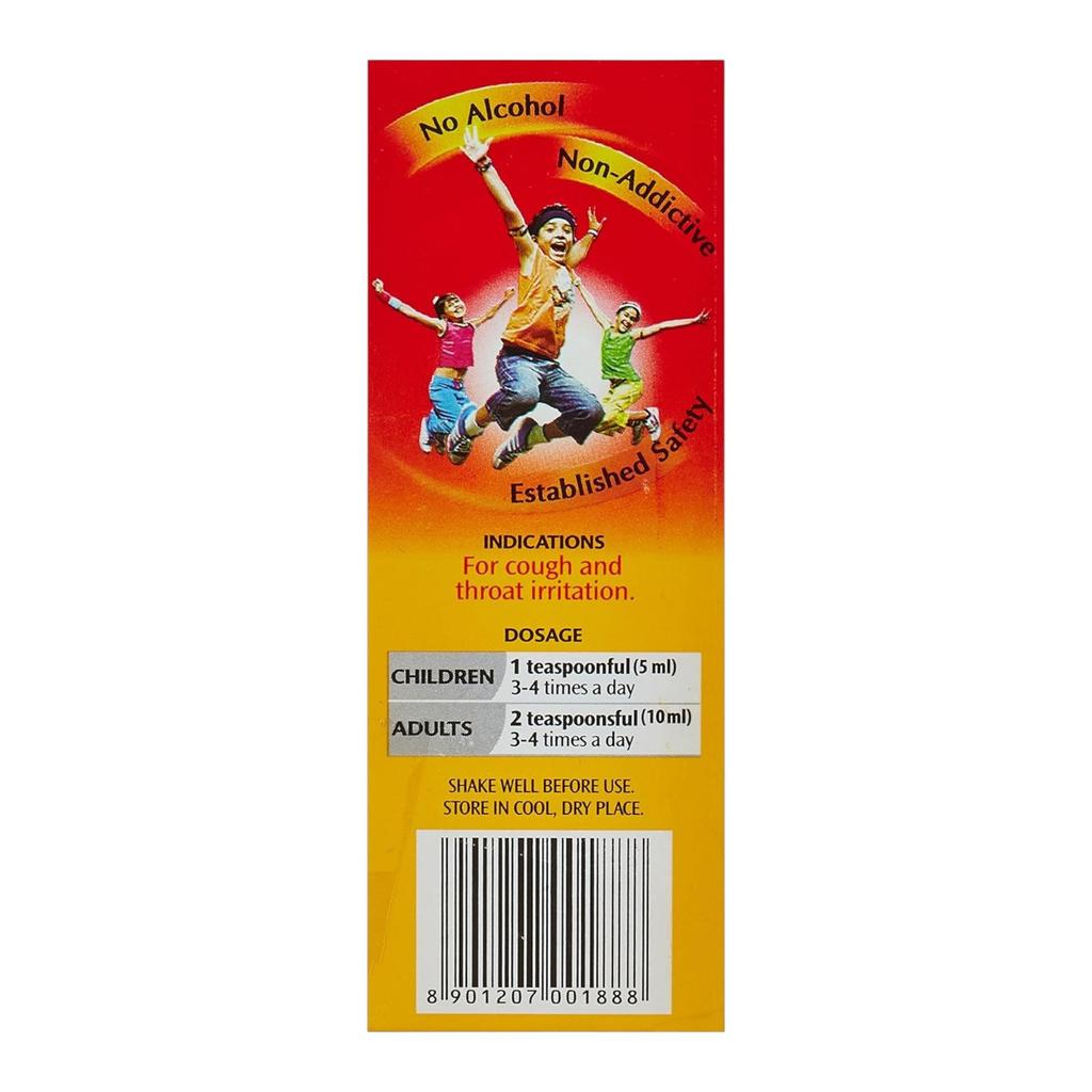 Dabur Honitus Herbal Cough Syrup 100 Ml Pack of 1 | Fast Relief From Cough & Sore Throat