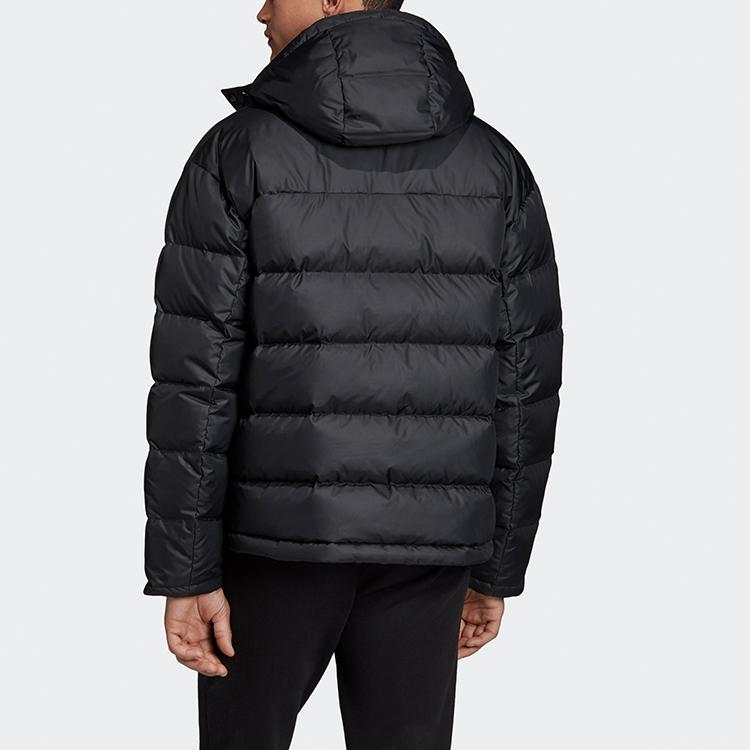 Adidas Originals Trefoil RYV Puffer Jacket With Removable Hood Men Outerwear Black FL0015