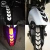 Colorful Arrow Stripe Sticker Motorcycle Fender Paste Waterproof Oilproof Reflective Arrow Decal Stickers Moto Decor Accessories