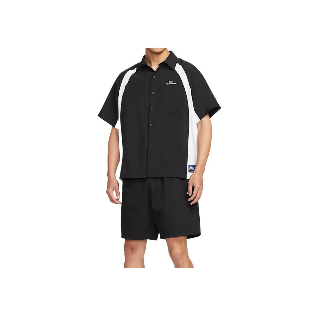 Nike Dri-Fit Sb Модная Классическая Удобная Универсальная Футболка с Коротким Рукавом Мужские футболки Черный Белый HJ2959010