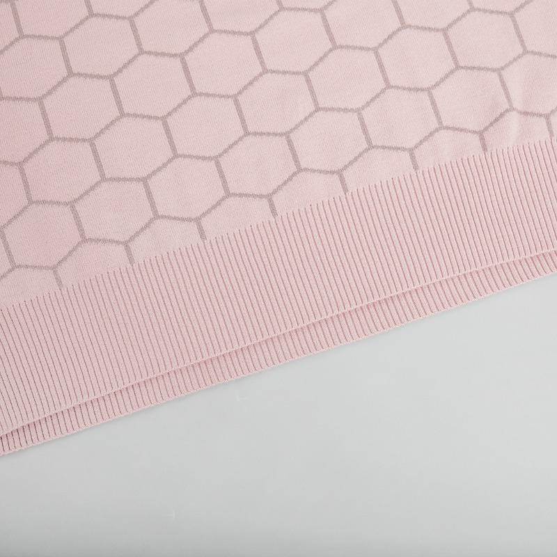 Women's Crew-neck Bee Print Loose-fitting Plaid Pullover Sweater