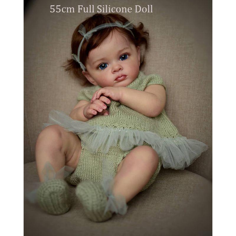 55cm/60cm Silicone Reborn Doll Lovely Baby Dolls Toy Fashion Simulate Baby Dolls For Girl Gift