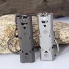Outdoor Camping Hiking Stainless Steel Whistle Double Tube High Decibel Explosive Whistle