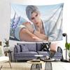 VIKAMA Silver Hair Male God Tapestry Healing Series Beautiful Male Living Room Decoration Room Decoration Home Decoration