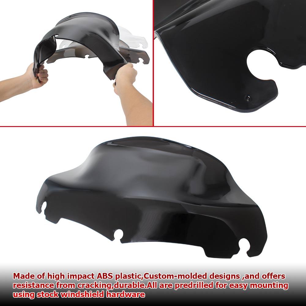 9" Мотоциклетные Аксессуары Волна Ветровое Стекло Дефлектор Ветра Для Harley Touring Tri/Electra/Street Glide FLHX/I 2014-ВЫШЕ