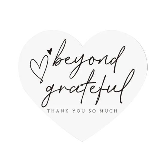 150 Pcs Love Heart Shaped Thank You Cards 2.36 X 2.76 Inch Blank Notecards Greeting Cards for Wedding Baby Shower Small Business