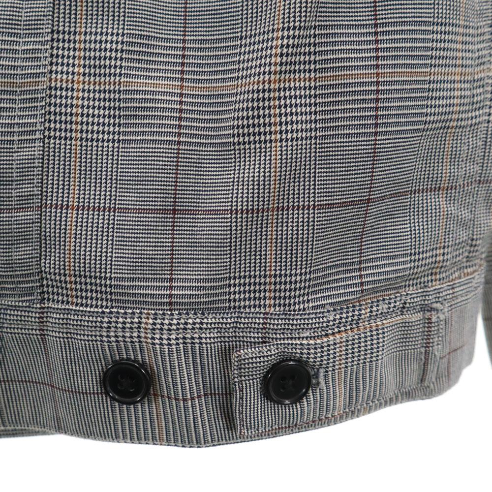 Неиспользованная куртка VANQUISH в клетку Гленчек свободного силуэта L серая Мужская Б/У