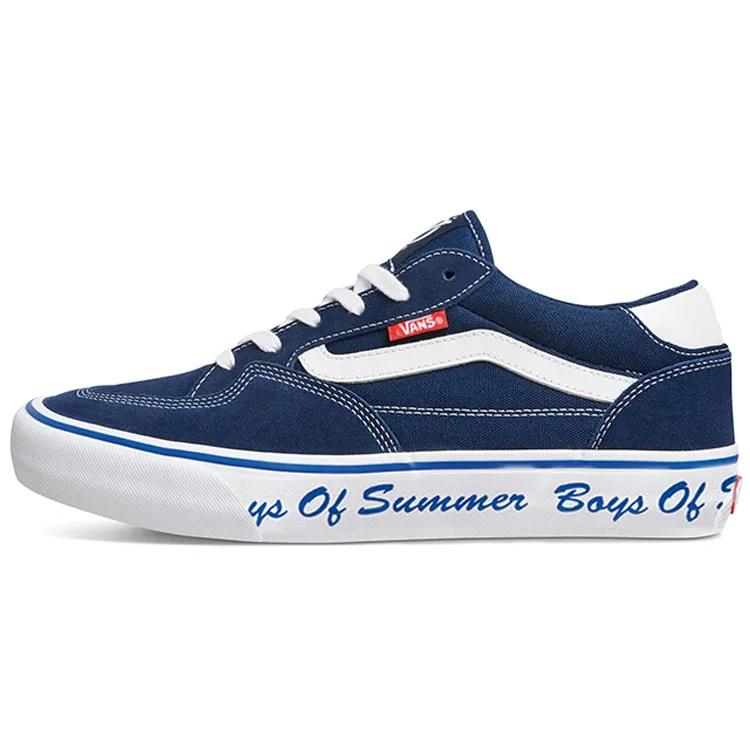 Vans Boys Of Summer Rowan Pro Abrasion Resistant Lightweight Breathable Low top Skateboard Shoes Unisex White (Unisex) Skate Shoes