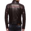 SkinOutfit Men's Genuine Lambskin Brown Leather Jacket Stylish Motorcycle Bomber Biker Outerwear MJ 175