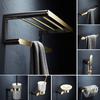 Bath Hardware Sets Gold Brushed Bath Cup&Tumbler Holders Europe Toilet Brush Holder Towel Bar Paper Holders Cloth Hook WF-25000