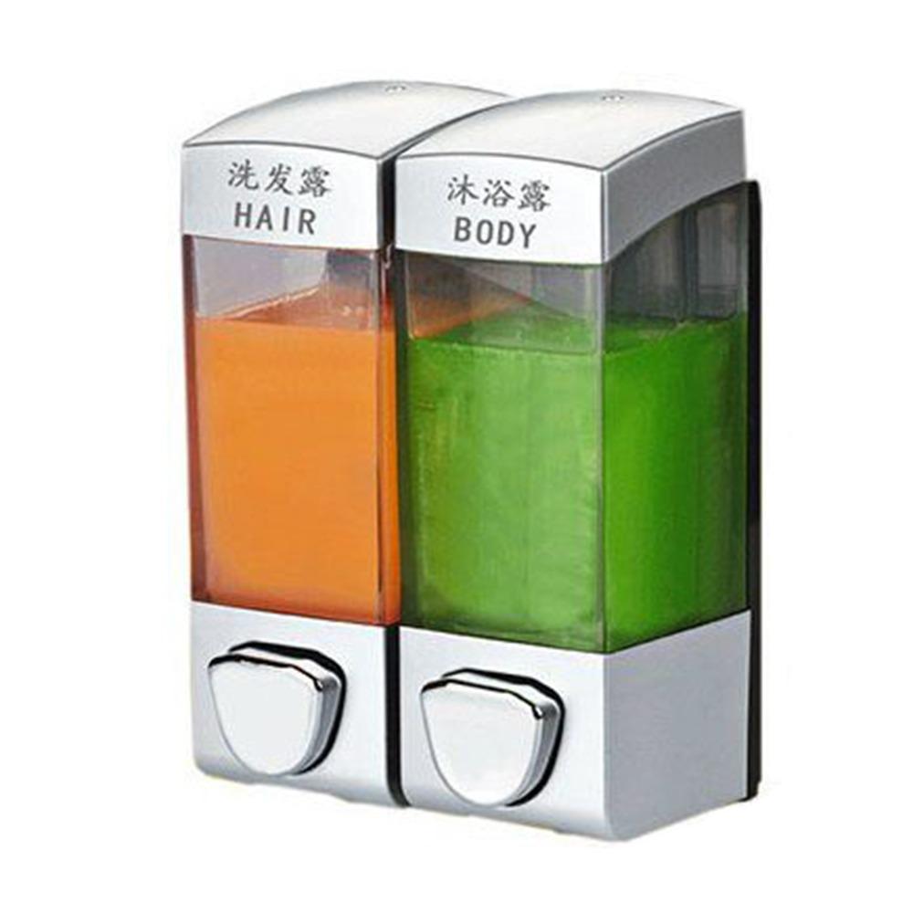 Manual Press Soap Liquid Dispenser 2in1 Shampoo Dispenser Bottle Simple Shower Gel Box Kitchen