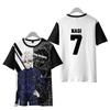 BLUE LOCK NAGI Futbolkalar Anime 3D Print Streetwear O'g'il Bolalar Qizlar Kundalik Moda Katta O'lchamli O-Bo'yinli Futbolka Bolalar Futbolkalari Ustki Kiyim