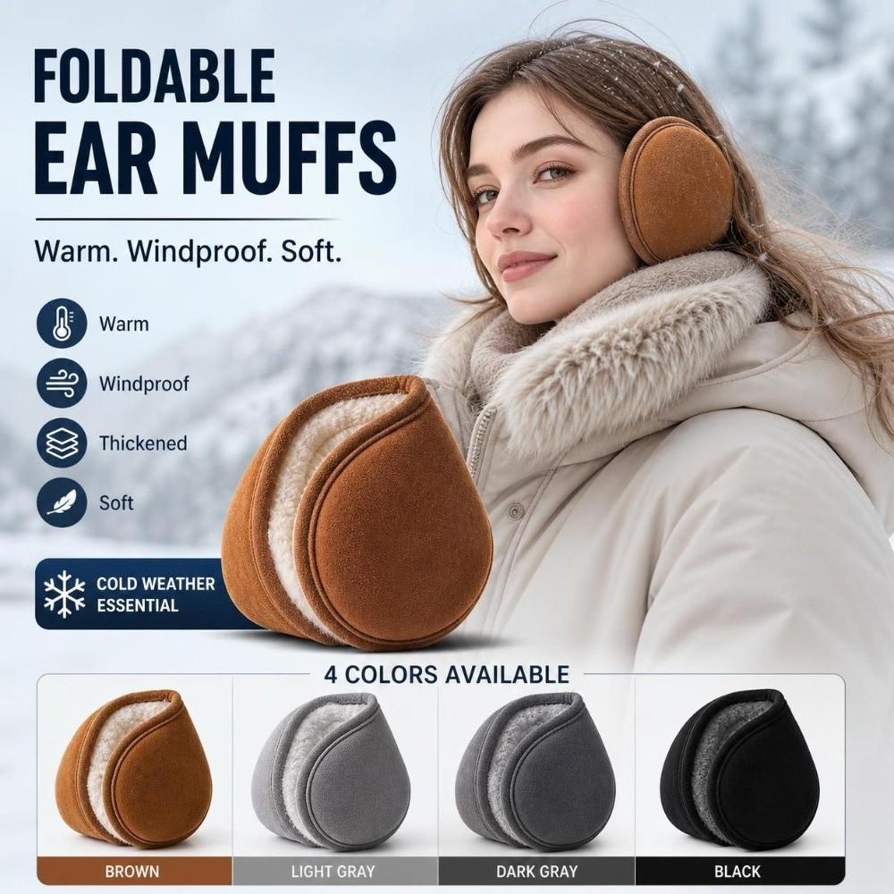 Warm Velvet Ear Muffs Thicken Padding Winter Earmuffs New Thicken Ear Covers Men Women