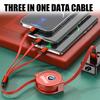 wzcr7 3 In 1 Retractable Data USB Charger Fast Cable Car Styling For BMW Performance M2 M3 M4 X1 X3 X4 X5 E87 X7 E91 G20