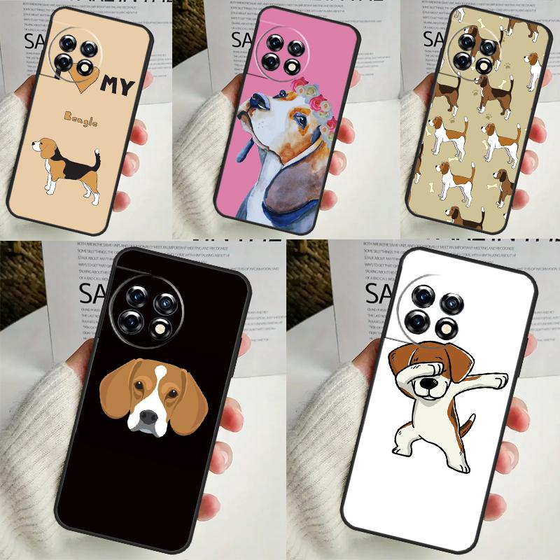 Beagle Puppy Dog Case For OnePlus 10T 10R 12R 9R 8T 12 11 9 10 Pro Nord CE 2 3 Lite CE4 2T N10 N20 N30 Cover