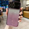 Прозрачный чехол с градиентным блестящим покрытием для iPhone 15 Pro 15 Plus 15 14 13 12 11 Pro Max 7 8 Plus X XS XR, защита линз с большим окном, мягкий чехол из ТПУ