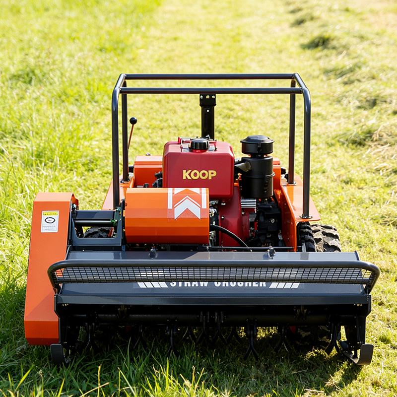 Remote Control Diesel Mulching Lawnmower with 100/120 CM Cutting Width