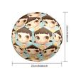 1pc Whimsical Doll Portrait Themed Soccer Ball, Size 5, Lightweight PVC Material, Outdoor Training Soccer Ball Gift. q6221