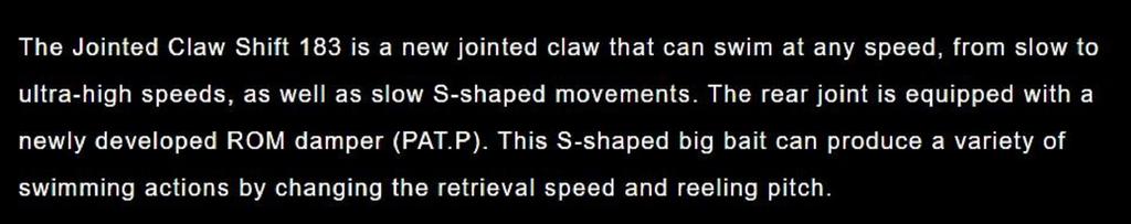 Gan Craft Составной воблер Jointed Claw Shift 183 Тип F Плавающий GAN-43 (7573)