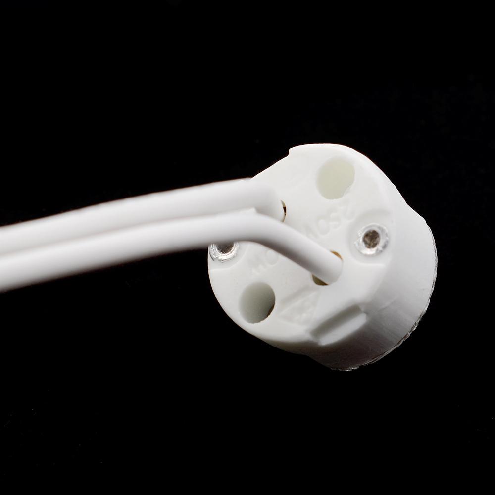 5/ 10pc MR11 MR16 GU5.3 G4 Wire Connector Halogen LED Bulbs Holder Base Socket Pottery and Porcelain lamb bases